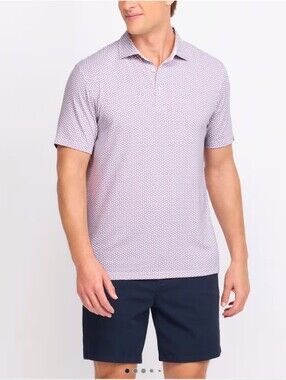 tasc Performance Printed Cloud Lightweight Polo- M